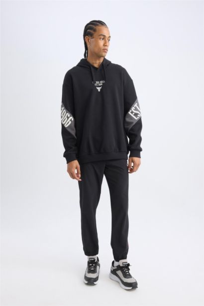 Jogger Eşofman Altı NBA Chicago Bulls Slim Fit Dar Kesim Cepli Lastikli Paça