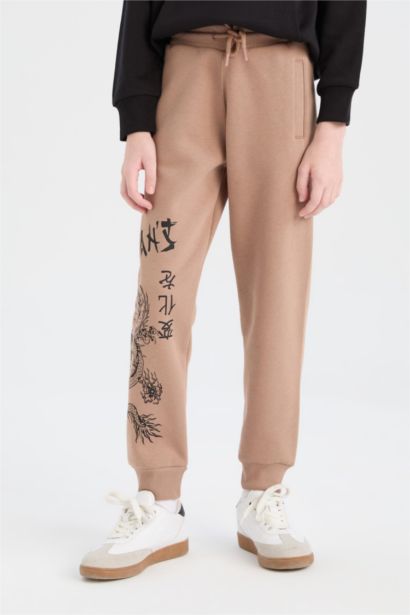 Boy Standard Fit Waist Elastic Thick Jogger Sweatpants