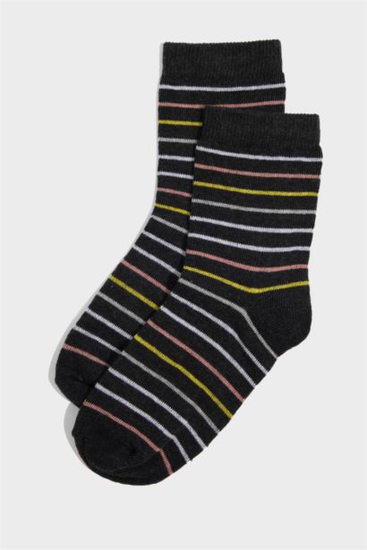 Girl 3 Piece Cotton Long Socks