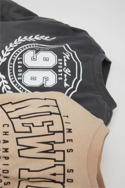 Lot de 2 T-Shirts à Manches Longues en tricot à Col Rond pour BéBé Garçon