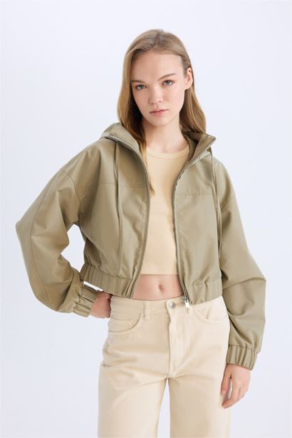 Regular Fit Hooded Waterproof Jacket