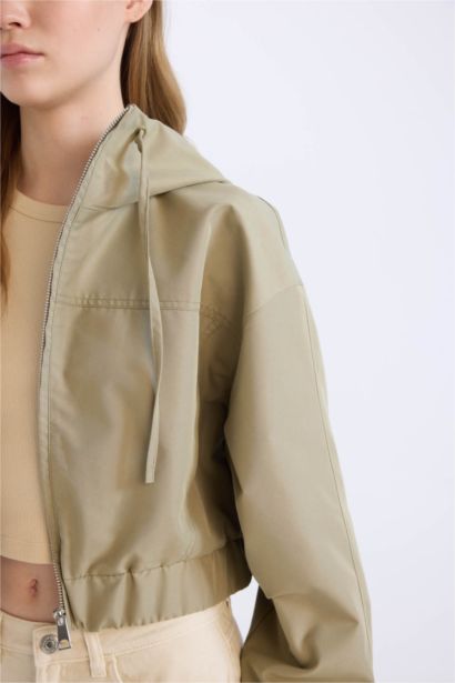 Regular Fit Hooded Waterproof Jacket