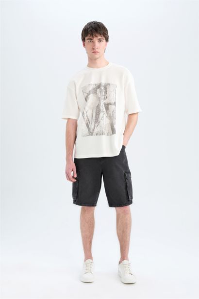 Boxy Fit Crew Neck Short Sleeve T-Shirt