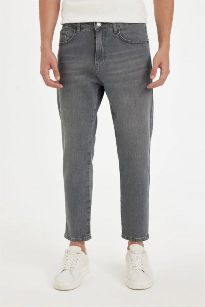 Джинсы Slim Cropped Fit узкого кроя со средней талией