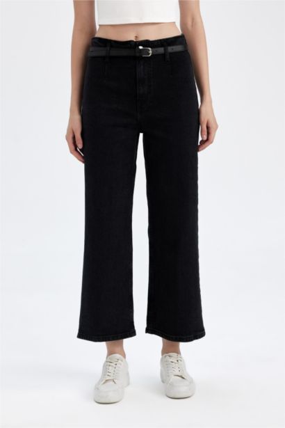 High Waist Culotte Fit Trousers