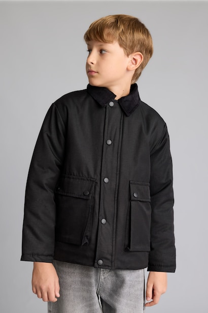 Boy Polo Collar Jacket