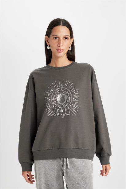 Relax Fit Thin Sweatshirt Fabric Sweatshirt