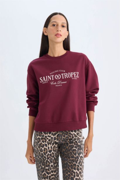 Regular Fit Thin Sweatshirt Fabric Sweatshirt