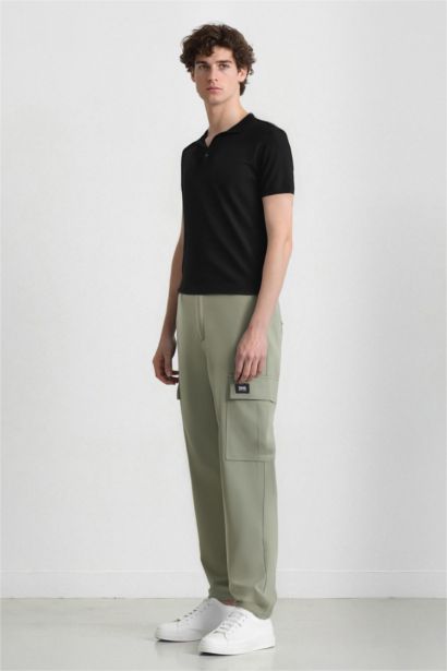 بنطلون كارجو صيفي قصة مريحة بجيب