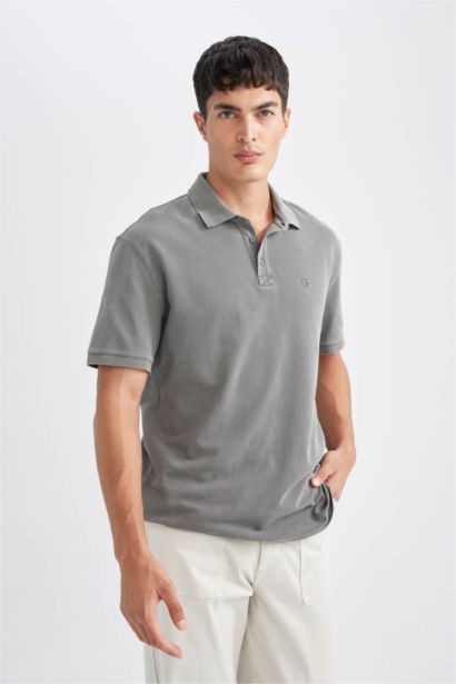 T-Shirt Polo en piqué à coupe régulière