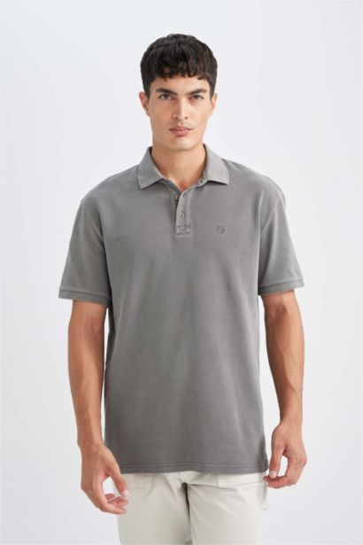 T-Shirt Polo en piqué à coupe régulière