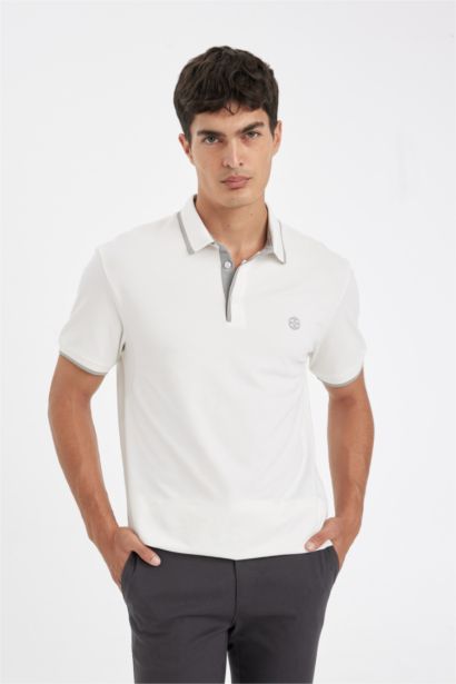 New Regular Fit Polo Yaka Kısa Kollu Pike Tişört