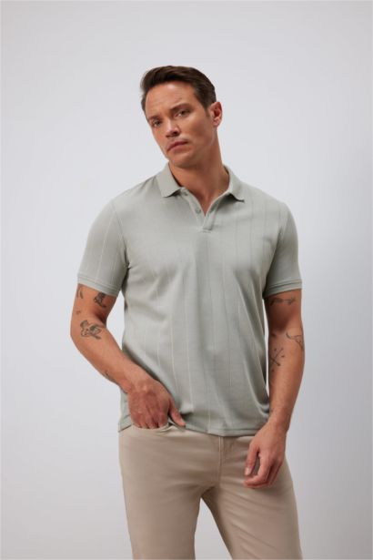 New Regular Fit Polo Collar Polo T-Shirt