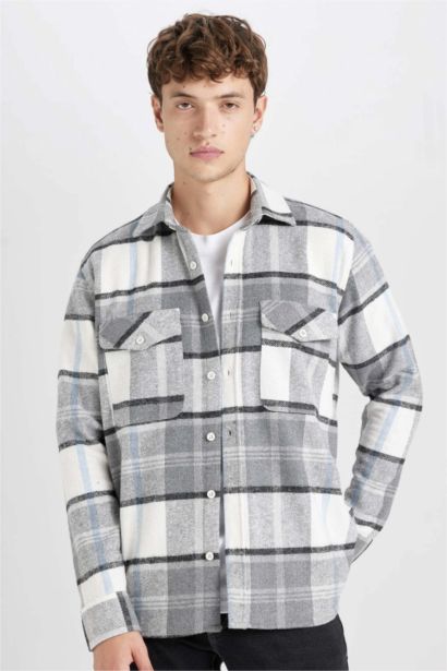 Regular Fit Plaid Lumberjack Flannel Shirt