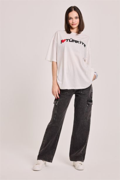 تيشيرت نص كم واسع