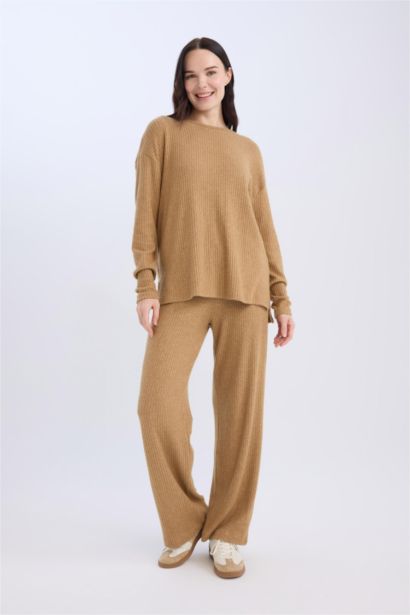 Pantolon Traditional Flare Fit Düz Paça Fitilli Kaşkorse