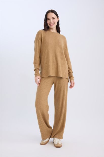 Pantolon Traditional Flare Fit Düz Paça Fitilli Kaşkorse