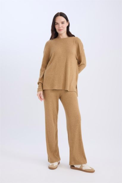 Pantolon Traditional Flare Fit Düz Paça Fitilli Kaşkorse