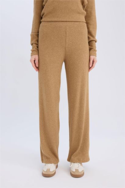 Pantolon Traditional Flare Fit Düz Paça Fitilli Kaşkorse