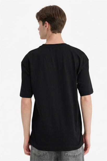 Boxy Fit Crew Neck Basic Short Sleeve T-Shirt