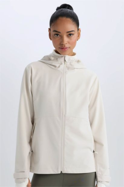 قمصلة نفخ قصة عادية بغطاء للرأس مقاوم للماء من DeFactoFit