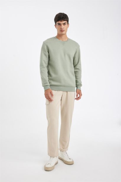 سروال سويت بانتس كارجو سليم فيت برجل عادي وجيب