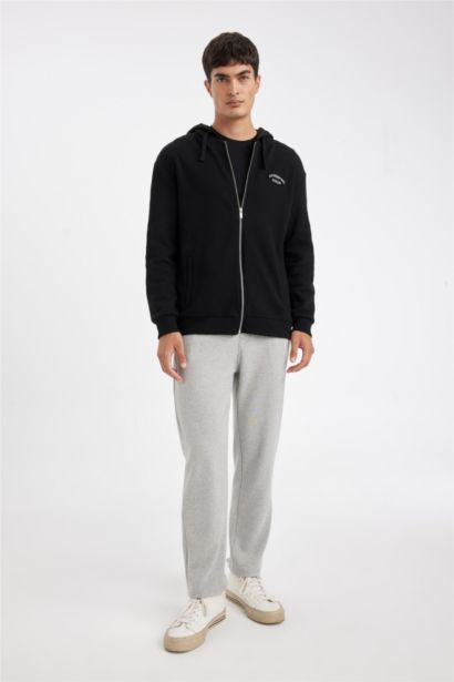 Slim Fit Regular Hem Trousers