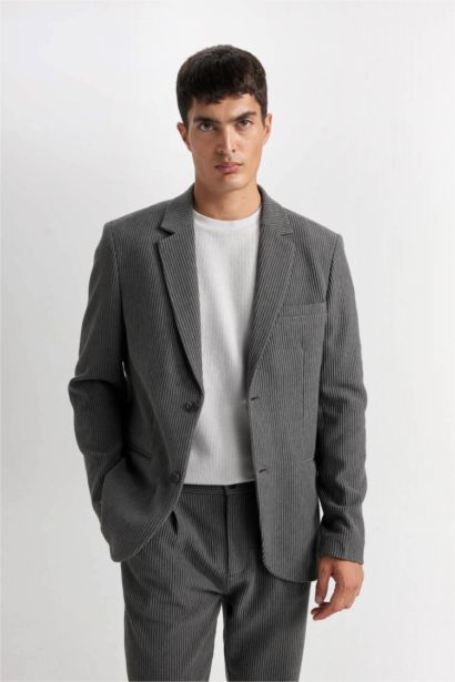 Veste Blazer à coupe régulière