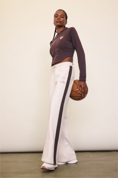 DeFactoFit NBA Chicago Bulls Штаны Wide Leg С Широкими Штанинами Стандартной Длины