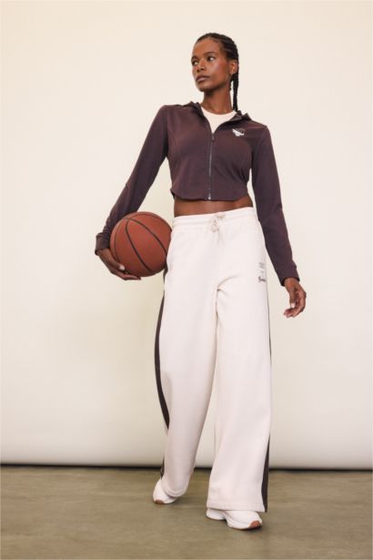 DeFactoFit NBA Chicago Bulls Штаны Wide Leg С Широкими Штанинами Стандартной Длины