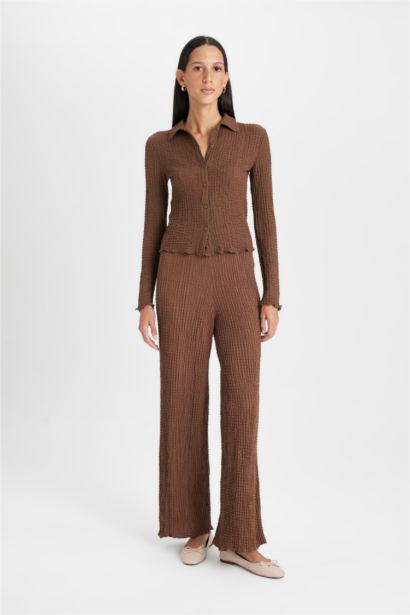 تيشيرت بولو ردن طويل سليم فيت