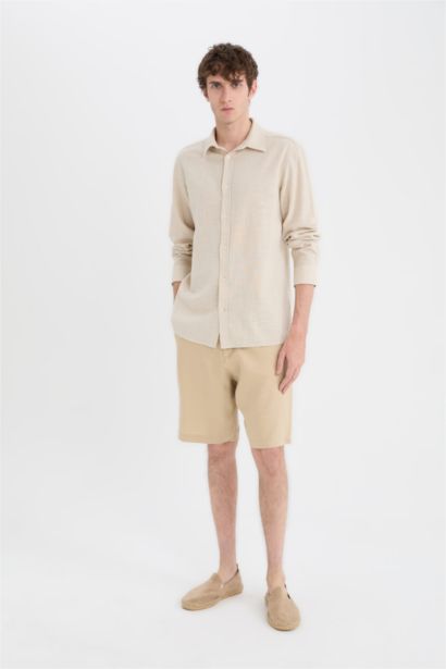 поло жаға мақта Ұзын жеңді көйлек