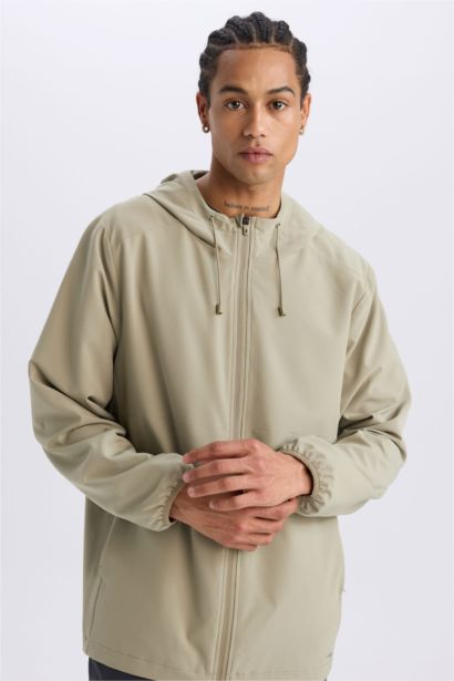 قمصلة نفخ قصة عادية بغطاء للرأس ببطانة شبكية من DeFactoFit