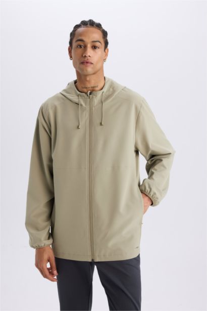 قمصلة نفخ قصة عادية بغطاء للرأس ببطانة شبكية من DeFactoFit