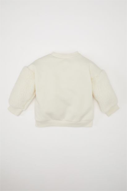 Sweat-shirt à Coupe Régulière et Col rond à imprimé Animal