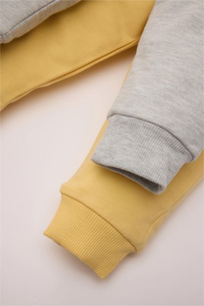 Beli Lastikli Basic Düz 2'li Eşofman Altı Erkek Bebek