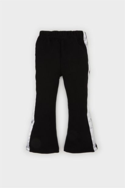 سروال ضيق برجل واسع بساق مطاطي