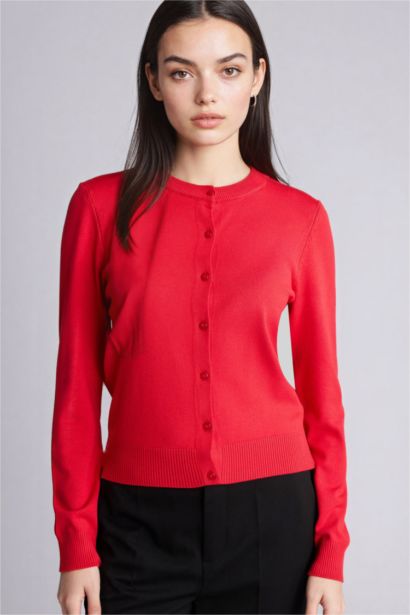 Cardigan en maille Coupe régulière