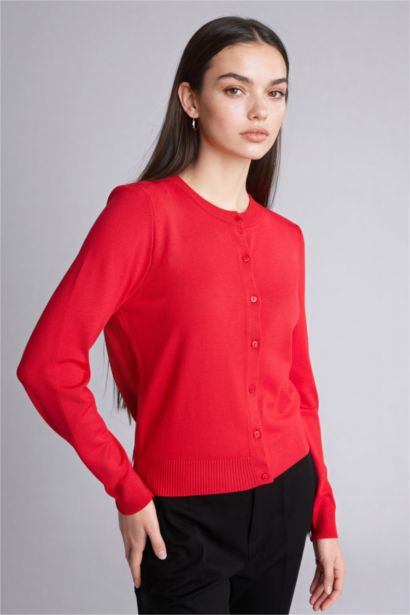 Cardigan en maille Coupe régulière