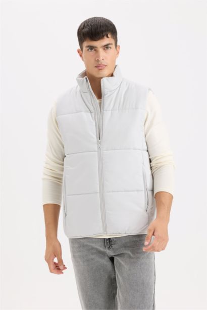 Regular Fit Fermuarlı Şişme Yelek