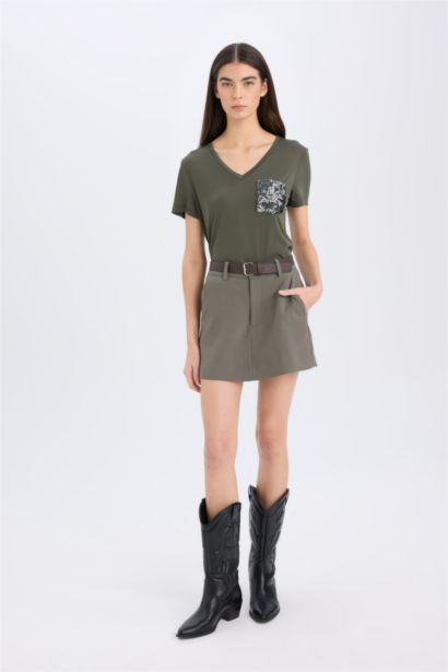 Relax Fit V-Neck Short Sleeve T-Shirt