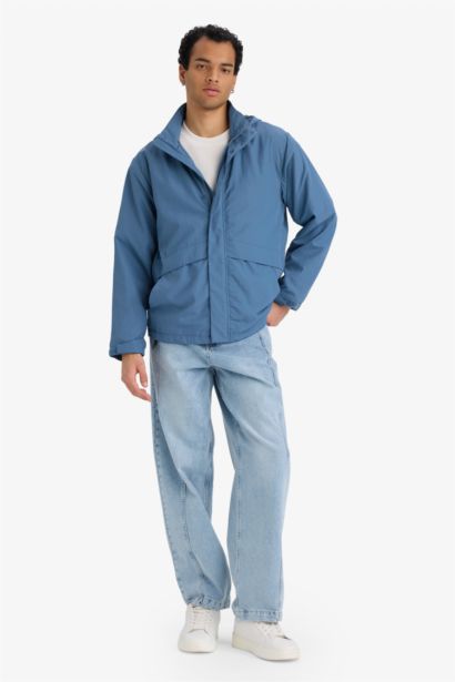 Su İtici Kapüşonlu Yağmurluk