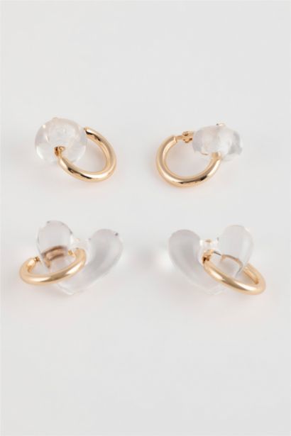 Lot de 2 paires de Boucles d'oreilles