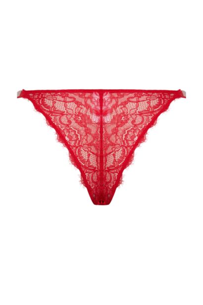 Dantelli Slip Kırmızı Külot