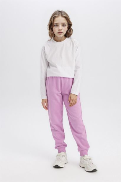 Girl Printed Elastic Waist Sweatpants