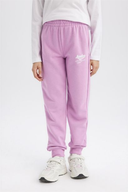 Girl Printed Elastic Waist Sweatpants