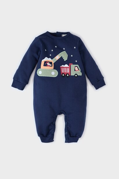 Baby Boy Newborn Christmas Themed Jumpsuit
