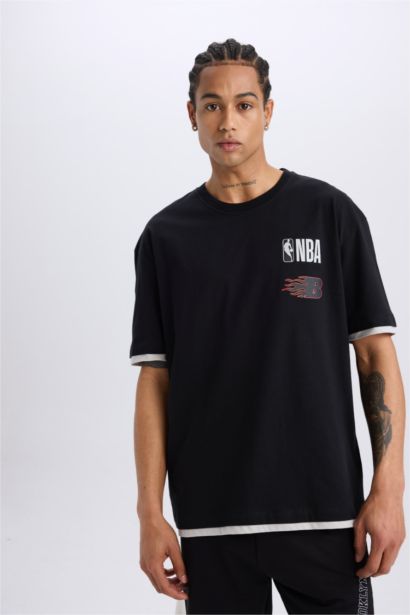 DeFactoFit NBA Brooklyn Nets Oversize Fit Sports T-Shirt
