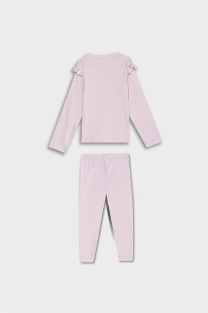 Baby Girl Ballerina Printed 2 Piece Pajama Set