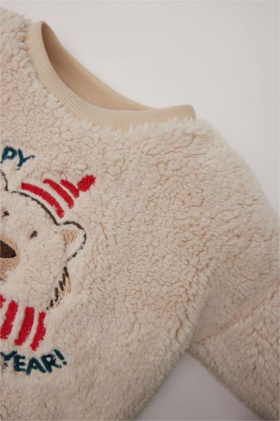 Sweatshirt de Noël à col rond et Coupe Régulière pour Bébé Garçon